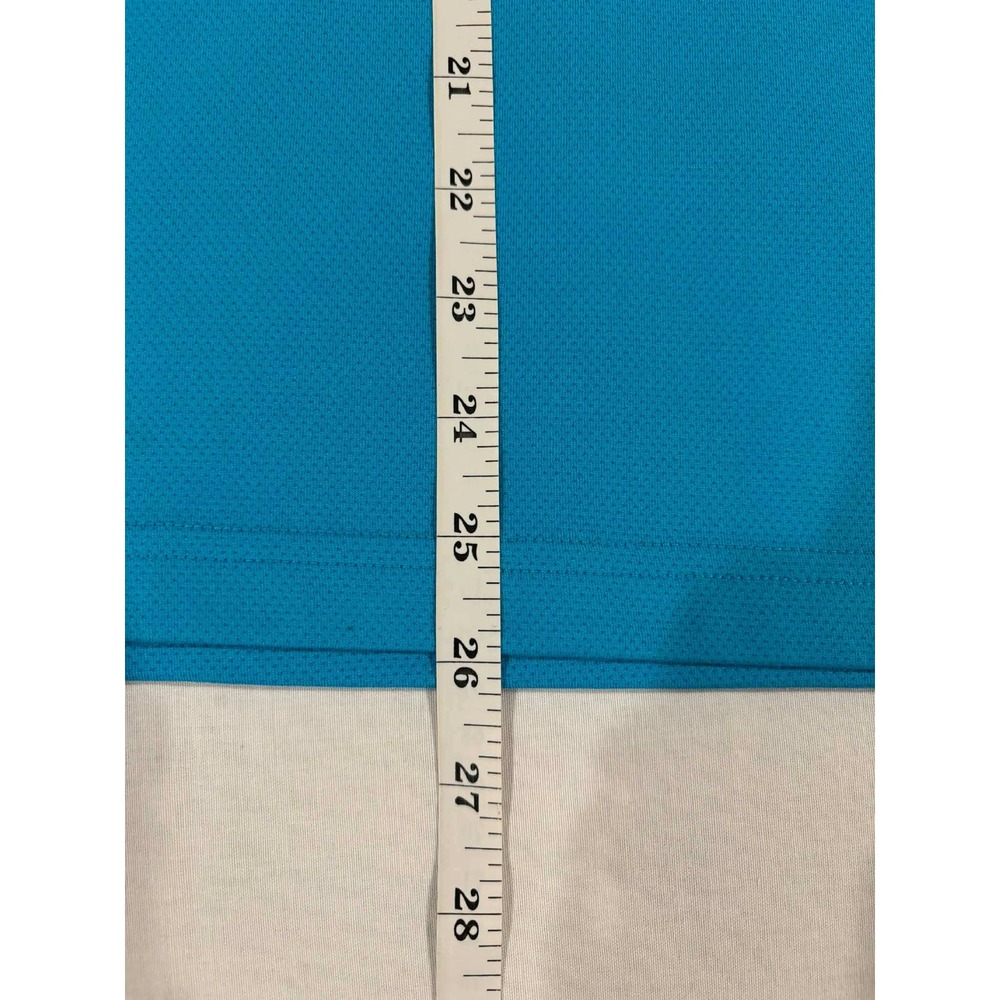 PGA TOUR Airflux Golf Polo Shirt Blue Short Sleeve Performance Mens L G - Picture 12 of 13